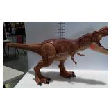 Large toy t-rex with moving arms, legs, mouth,