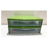 Two low profile storage drawers. 27"×24"×6",