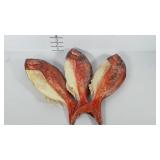 Three poly fish, each is 14" long