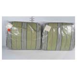 2 Pottery Barn box dining chair cushions. Appear