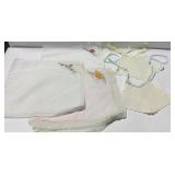 Vintage handmade baby bibs and embroidered
