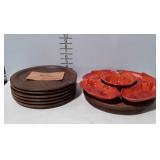 California originals 3-piece ceramic chip and dip