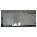 Two used classroom size whiteboards with pen