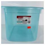 16 gallon Rubbermaid storage tote with lid.