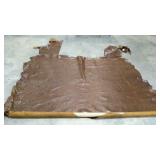 Whole piece of leather, approximately 57" x 83"