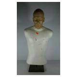 Styrofoam upper body mannequin on stsnd.