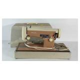 Necchi sewing machine by Nelco with cover. Works.