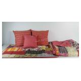 King/queen Reversible bed spread,  2 king sized