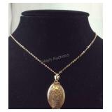 Drop locket necklace 28-30in