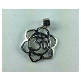 Sterling silver om pendant