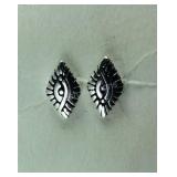 Sterling silver seeing eye earrings