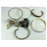 Two Costume Brooches/Pin Quite Large,