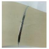 Sterling Silver Bracelet Made In Italy, 7"