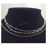 Three Different Size Necklaces   ,