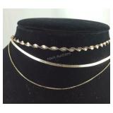 Three Different Size Necklaces   ,