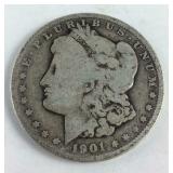 1901- 0 Morgan Dollar