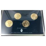 Gold Plated $1.00 Coins Of The Statue Of Liberty,