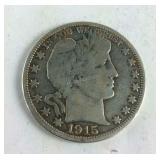 1915-D Barber Half Dollar