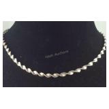 Sterling silver matching bracelet and necklace