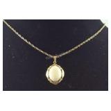 Gold filled opal necklace 24in