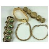 Costume jewelry five bracelets