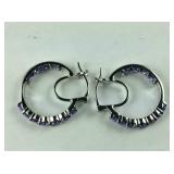 4.35ct simulated purple diamond platinum bond