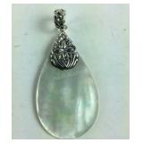 Sterling mother of pearl pendant
