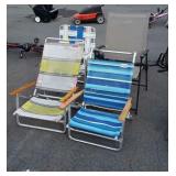 4 Chairs Lot. 2 beach, 2 other outdoor types.