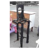 Shop Stand, steel homemade piece. Part of a press