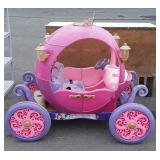 Princess Carriage, power wheels type, no charger,