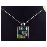Sterling silver necklace 18in