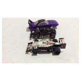 Three toy cars- Texaco Havoline, Tyco