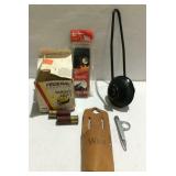 Partial box of ammo, rod saver set, etc