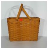 Longaberger basket with handles. Stands 11" tall
