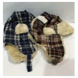 Hats, Grand Sierra plaid hats with tags both size