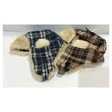 Two new Grand Sierra plaid hats with tags size M
