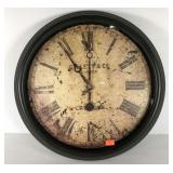 Decor wall clock, battery operated, 23 inches
