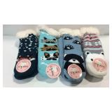 Four pairs of socks animal theme