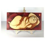 Mixed media reclining woman, 24x12, signed and