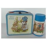 Holly Hobbie metal lunch box with thermos by