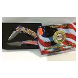 Donald Trump commemorative knife set