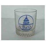 Glassware, 3" B & O shot glass