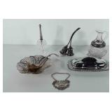 decanter label, 6" water pitcher, covered butter