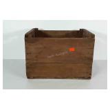 Wooden crate. No graphics, but nice, sturdy