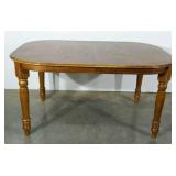 Dining table only, carved legs and embellishments