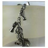 Charm bracelet Sterling 24grams 8in