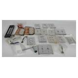 Hardware lot: drawer pulls, Thermometer,  super