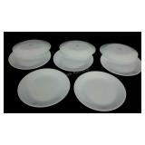 Eight Corelle by Corning plates, 8 1/2" diameter