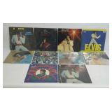 Ten ELVIS record albums with jackets. Some from