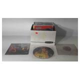 Group of records, includes Def leppard,